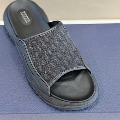 CD H-TOWN SANDAL BLACK JACQUARD