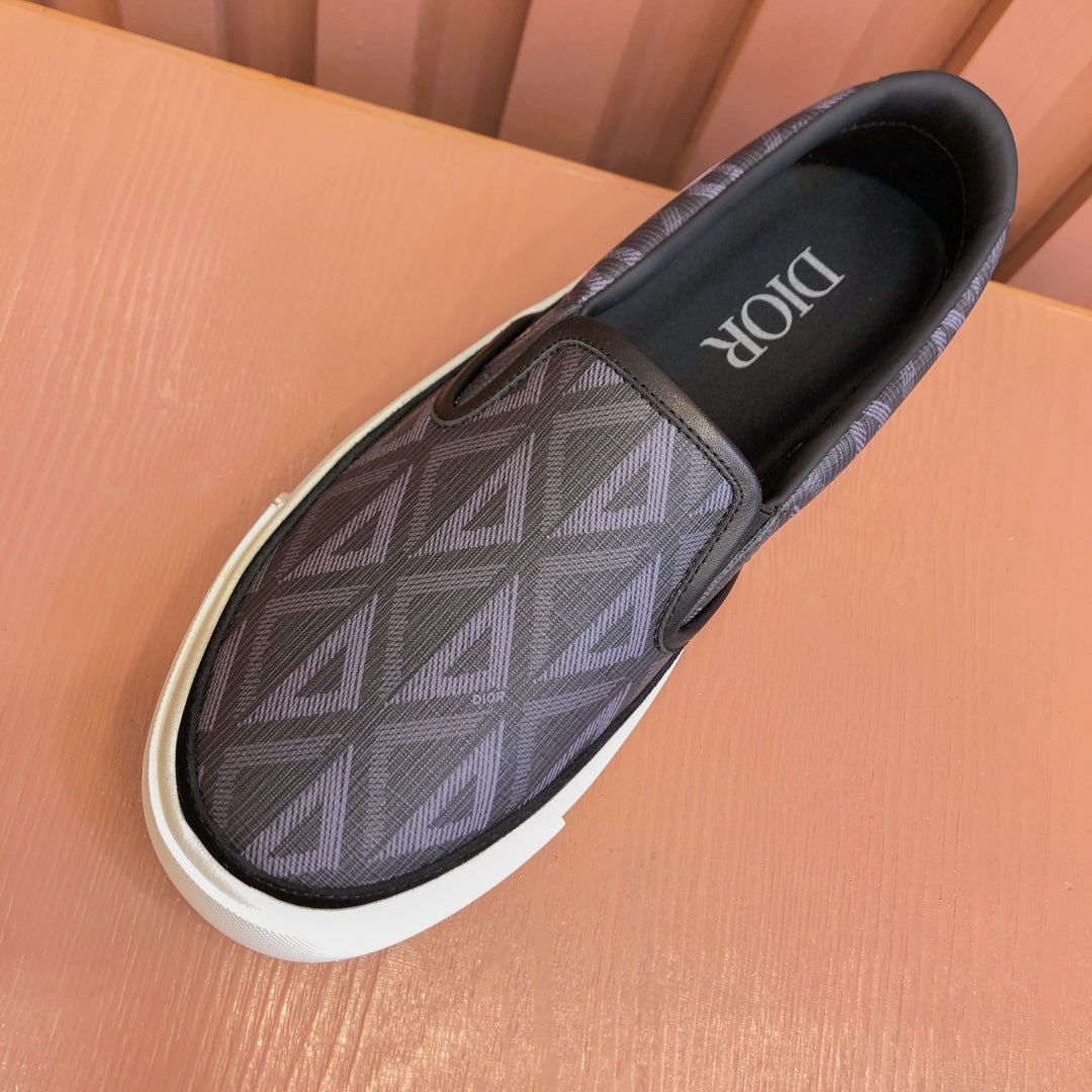 CD B101 DIAMOND LOAFER ASH AND PURPLE CANVAS