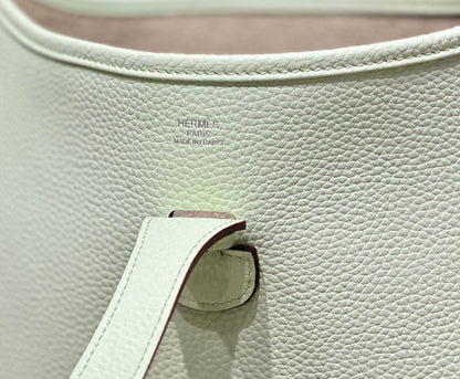Evelyne 29cm Glacial Green Togo Silver Hardware