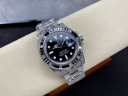 Rolex Submariner Date Black Dial Full Diamond