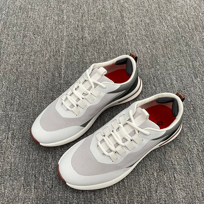 LP BRUNELLO SNEAKERS MULTI-CLOUD AND GRAY MESH CALFSKIN