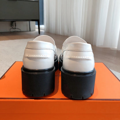HM HITCH LOAFER WHITE CALFSKIN