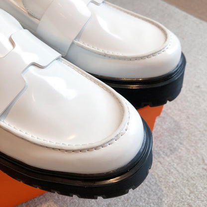 HM HITCH LOAFER WHITE CALFSKIN