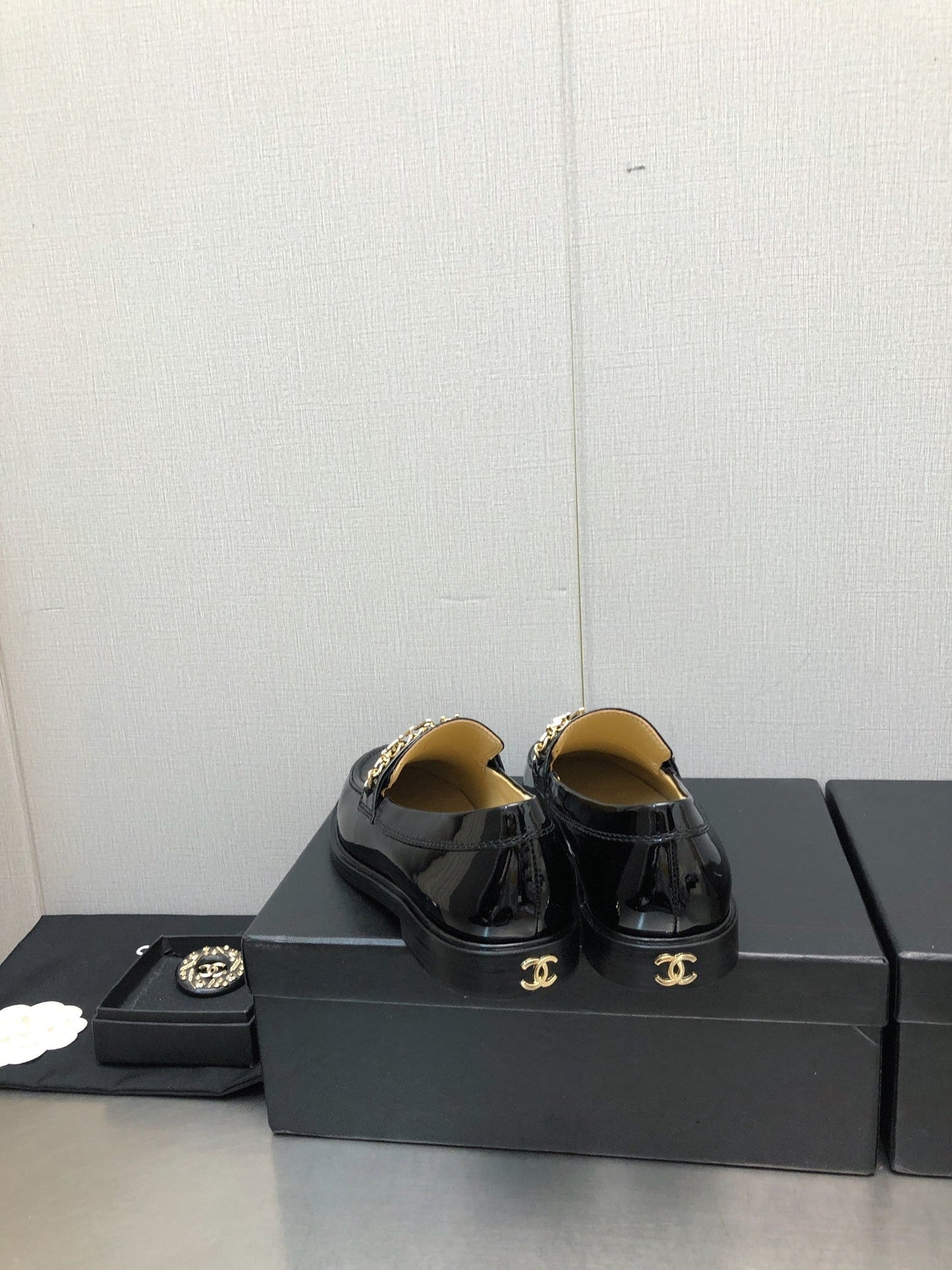 CC 25C Loafer Black Glossy Calf Leather 212974