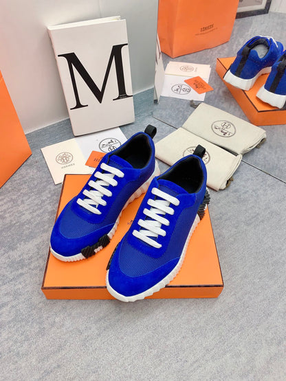 HM Bouncing Sneaker In Blue Mesh Fabric 106457