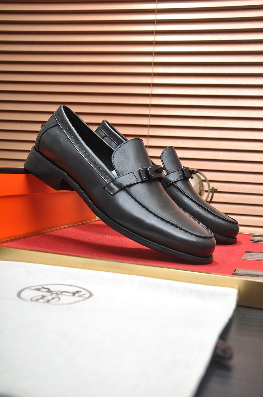 HM Men's Destin Loafer Black Cowhide 668421