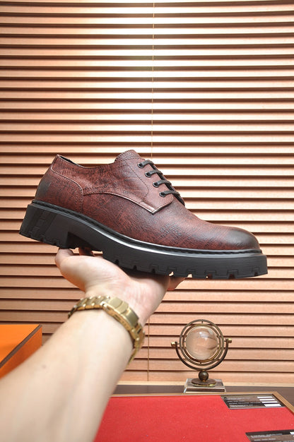 HM DANIEL TRAMPING SHOE CHESTNUT WRINKLE CALFSKIN