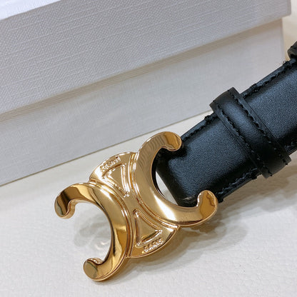 CEL 25mm Teen Triomphe Belt Black Cowhide 176679