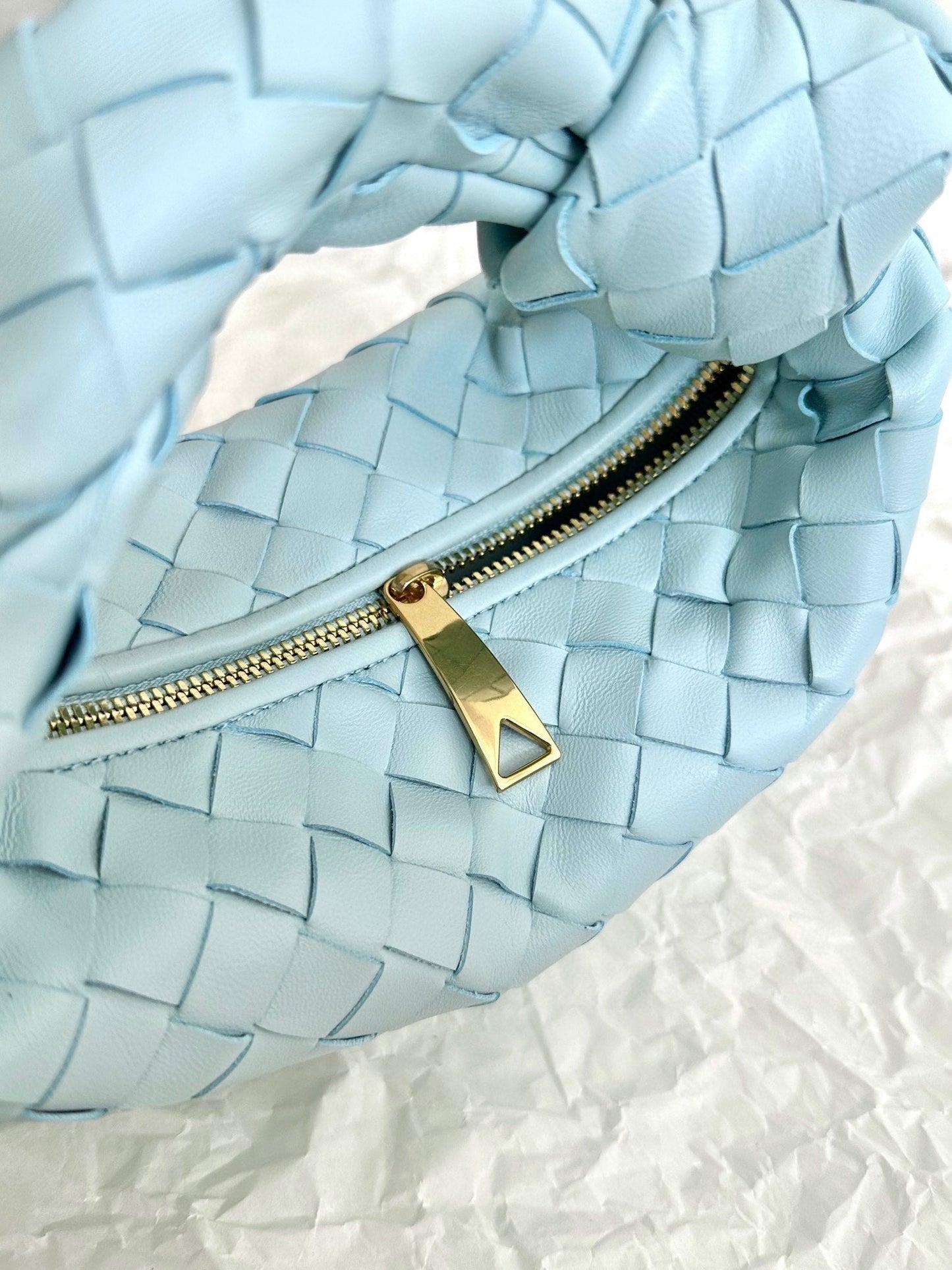 mini jodie 28 cloud blue lambskin