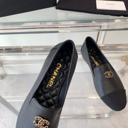 cc loafer black lambskin black grosgrain