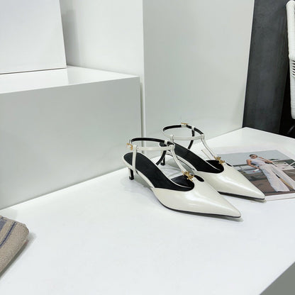 cl kitten t-bar 75 white calfskin