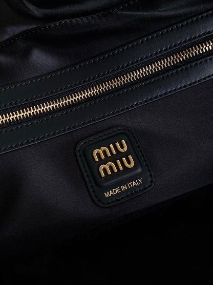 BEAU BAG 34 IN BLACK LEATHER