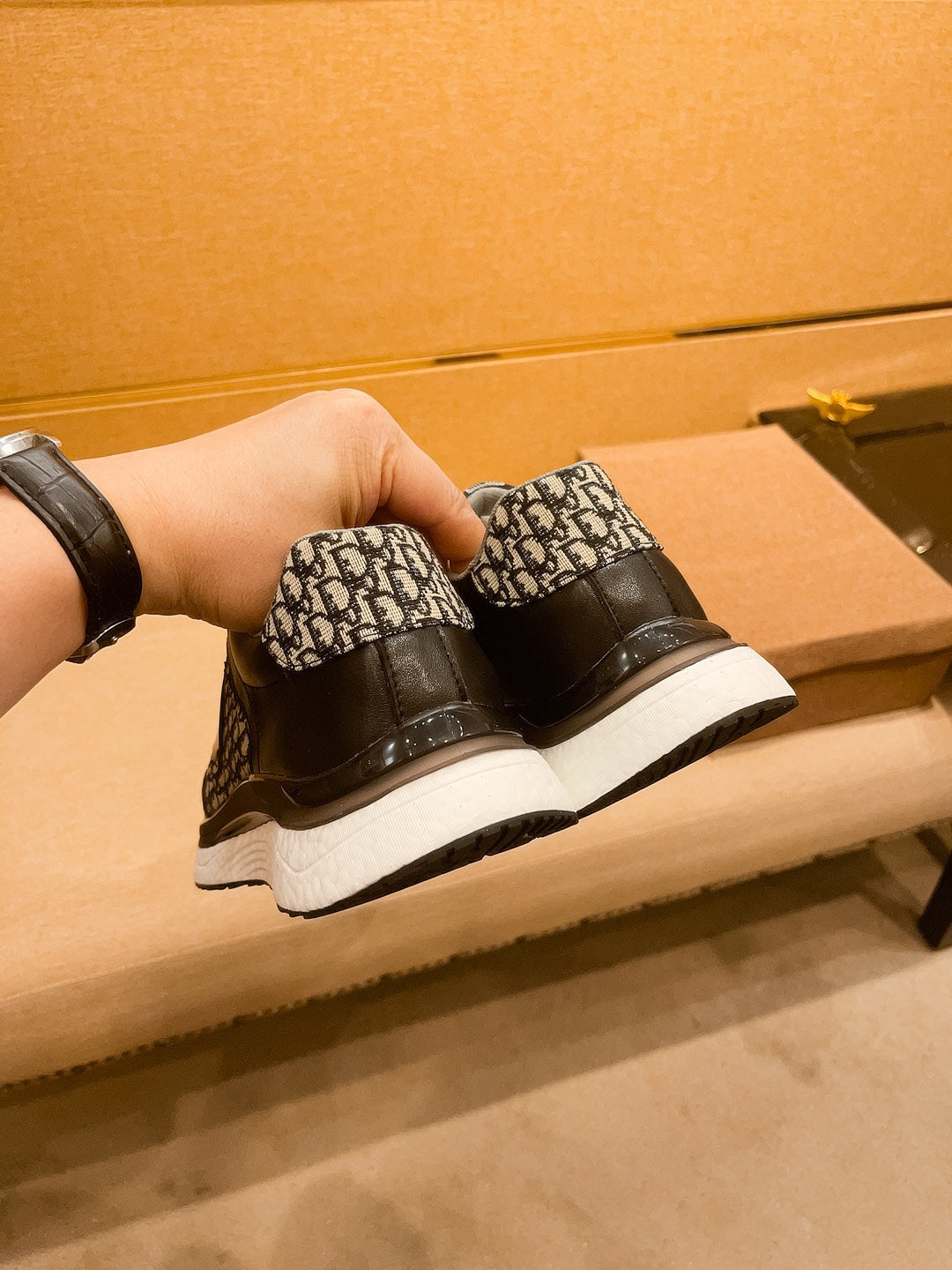 CD SALVATORE FERRAGAMO SNEAKER BLACK JACQUARD
