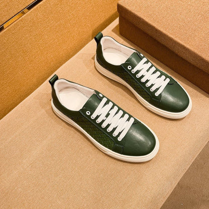GG Men's Sneaker Green Cowhide 729093