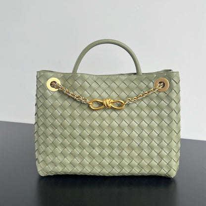 bv medium andiamo 32 white lambskin