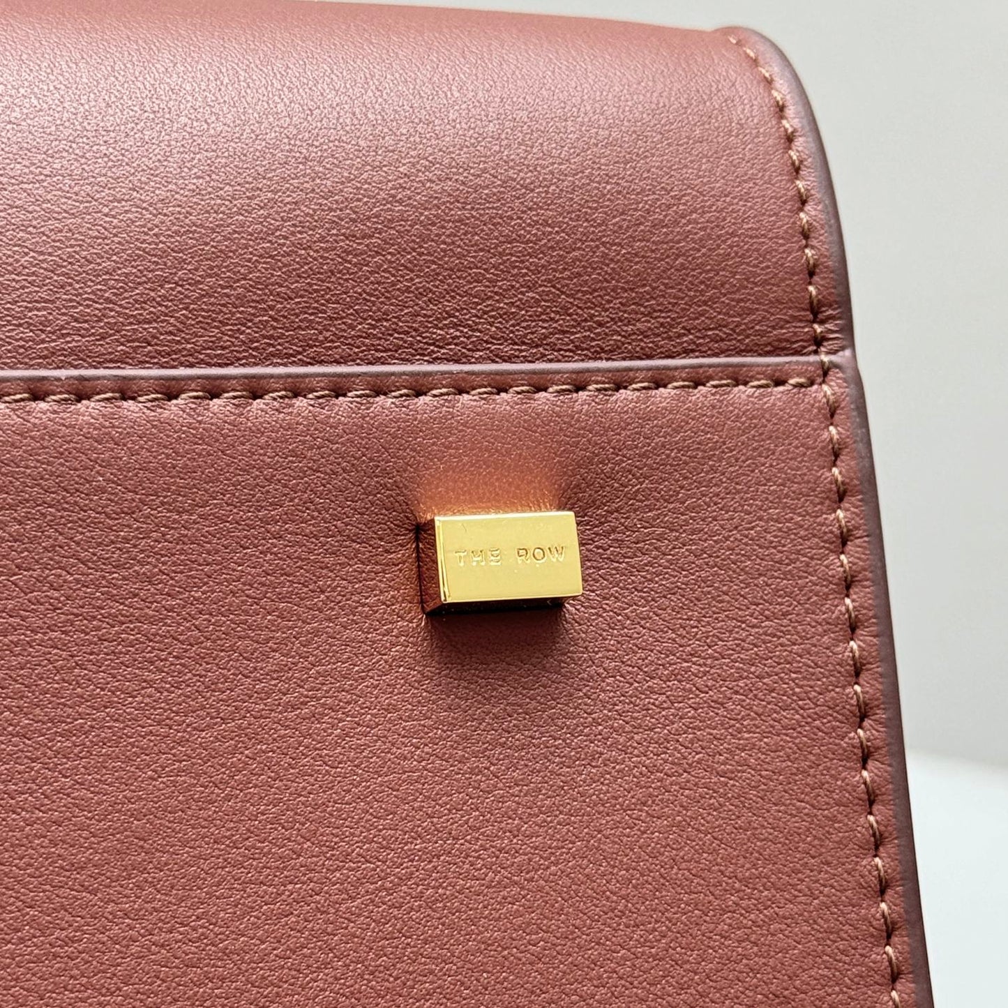 The Row Margaux 15 38cm Tote Bag In Smooth Calfskin