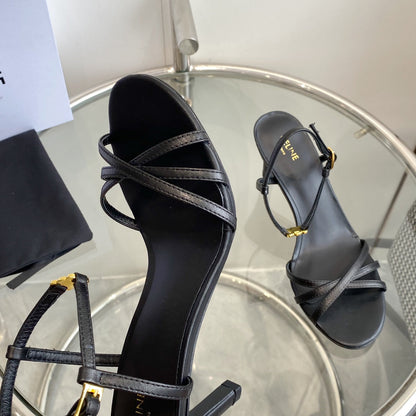 HIGH HEEL 65MM IN BLACK CALFSKIN