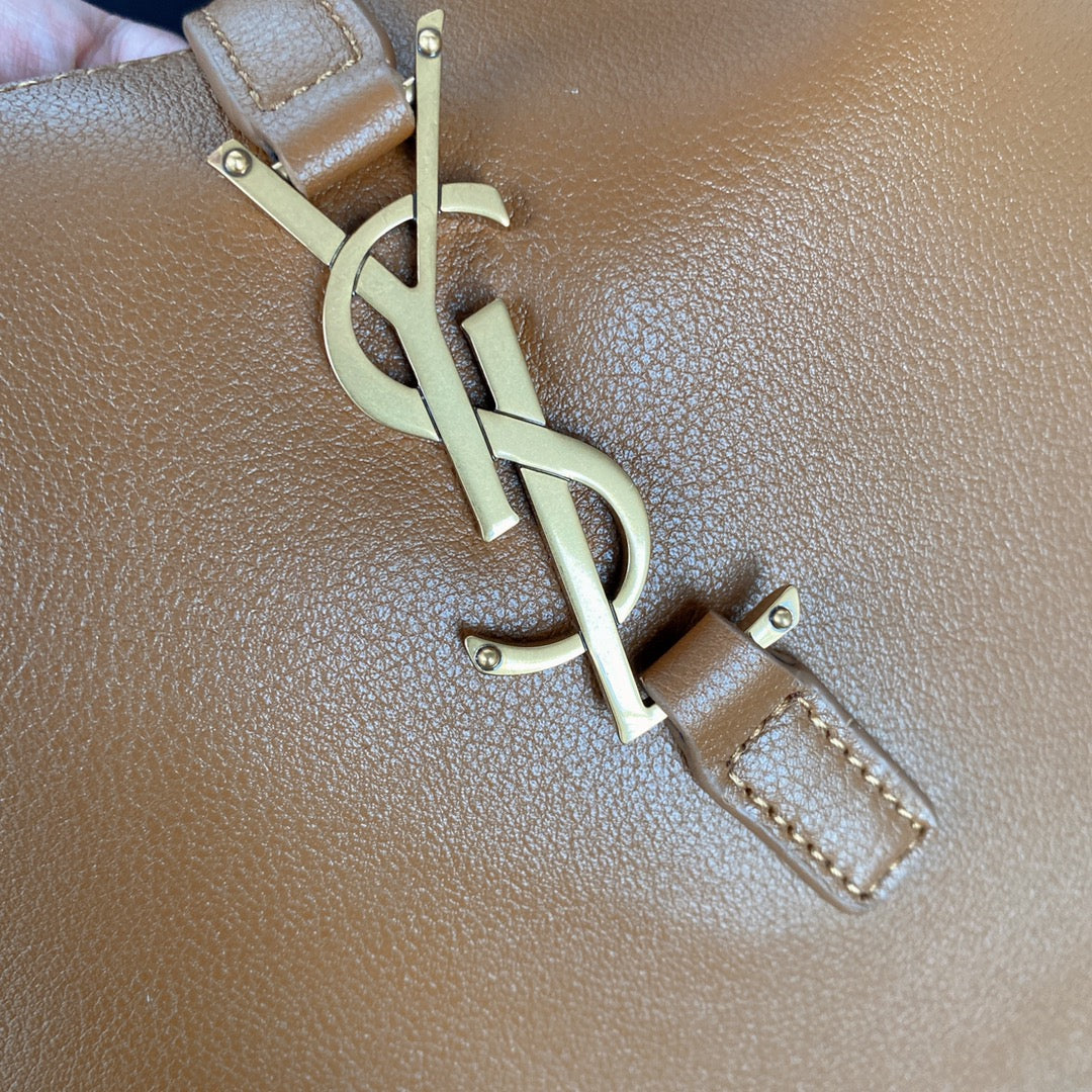 le 5a7 small 23cm brown calfskin