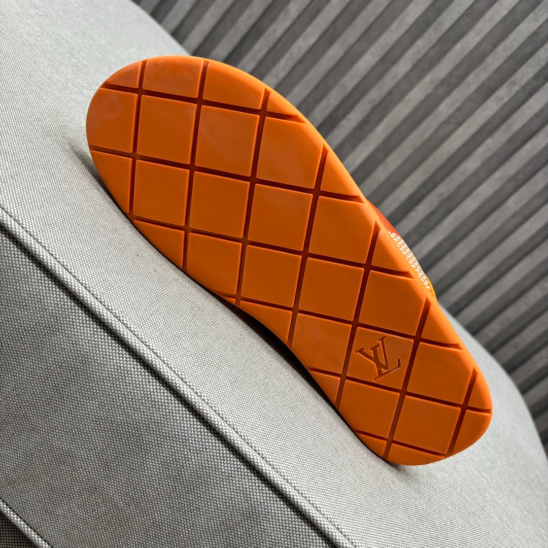 LV VENICE MULE SANDALS TIGER ORANGE