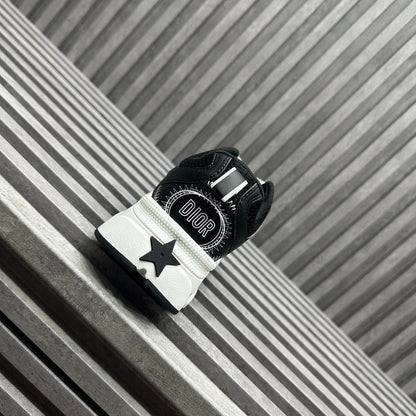 CD CHRONO SNEAKER BLACK CALFSKIN