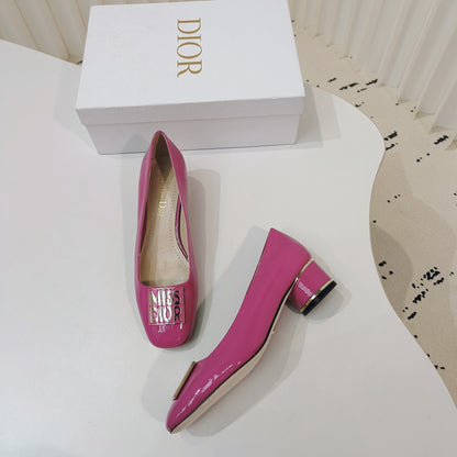 Miss Dior Pump 40mm In Deep Pink Cowhide 111366