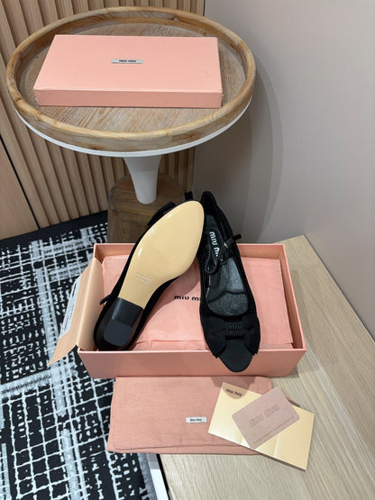 Miu Mary Jane Black Velvet