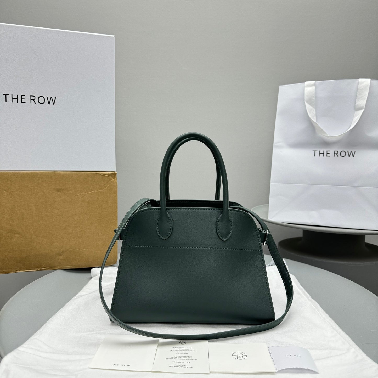 The Row Margaux 10 26cm Tote Bag In Smooth Calfskin