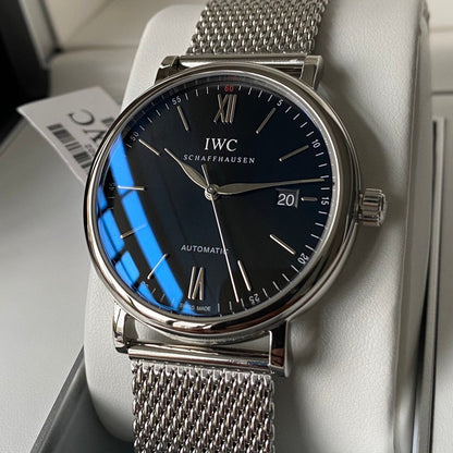 IWC Portofino V2 40mm Black Dial Steel Case