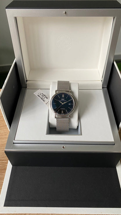 IWC Portofino V2 40mm Black Dial Steel Case