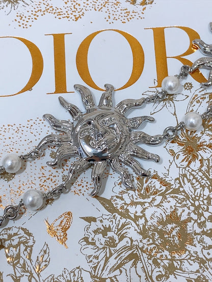 Dior Toile de Jouy Soleil Chain Belt 206367