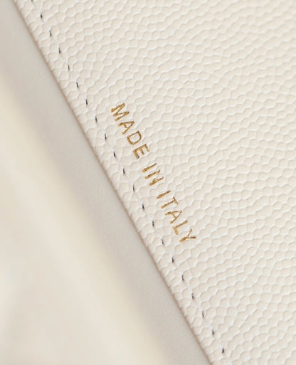 CC 25C Top Handle 18cm Cream Grained Calfskin