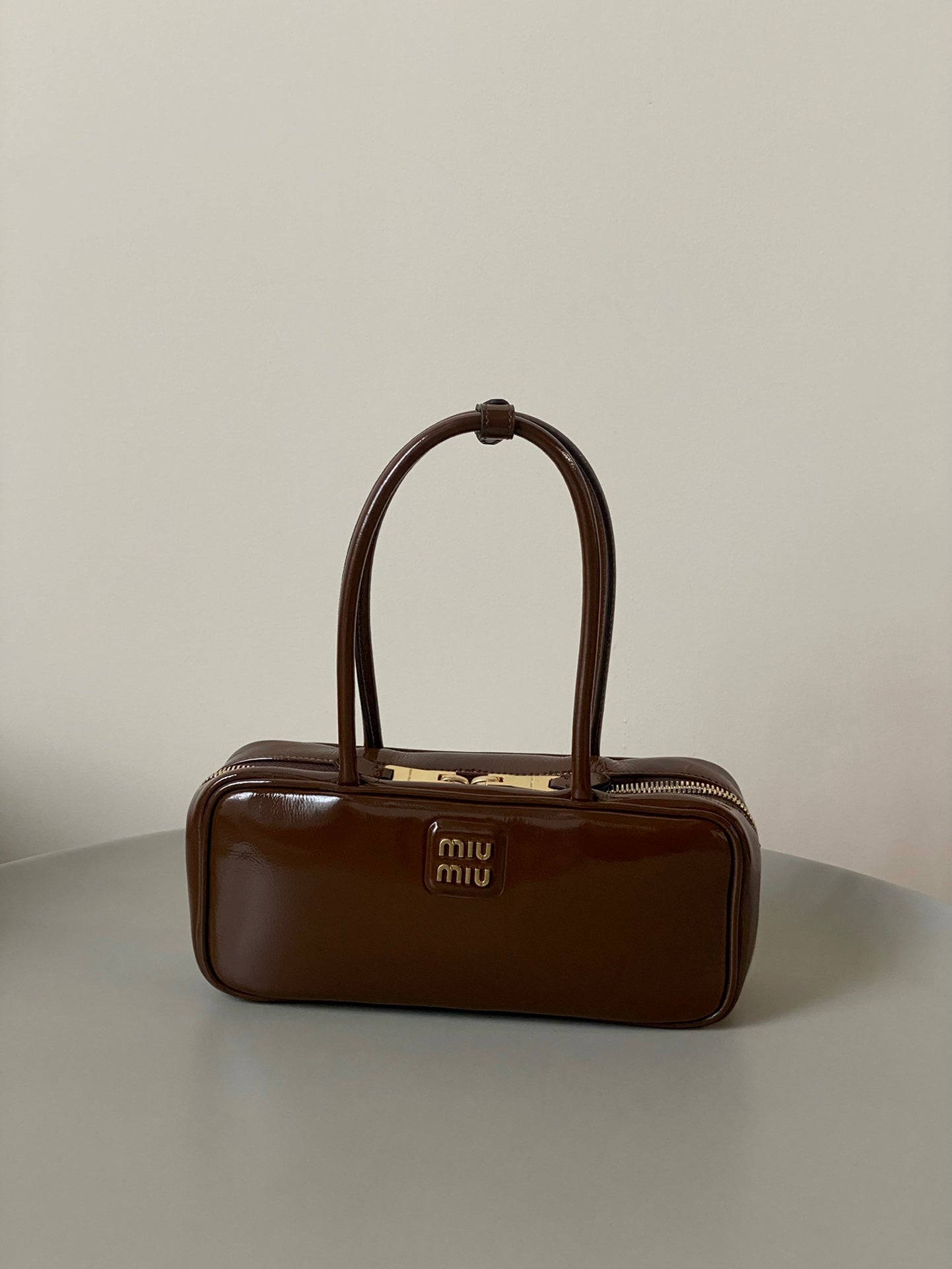 Beau Naplak 27cm Brown Patent Leather