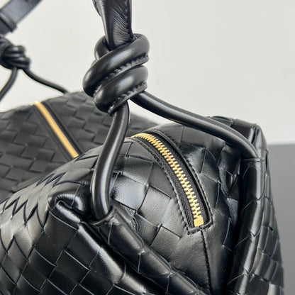 BV Loop Weekender 38cm Black Calfskin