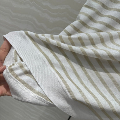 CD Short-sleeved T-shirt beige yellow Linen Viscose