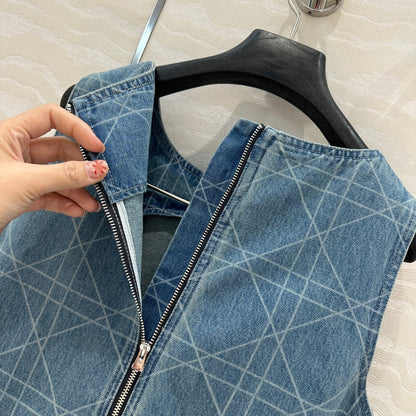 CD Denim dress Retro Blue Cotton