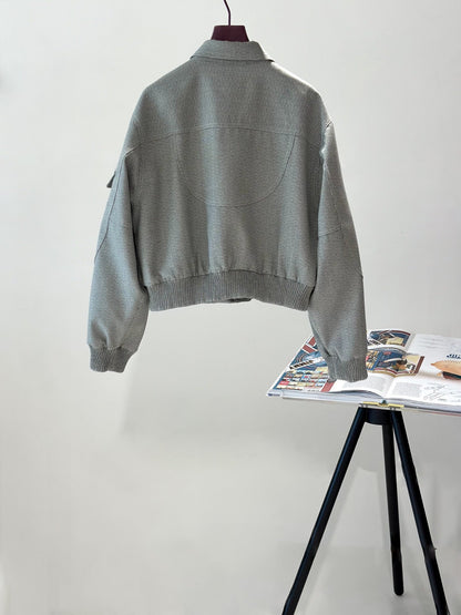 Fendi 25 Jacket Grey Cotton 0031