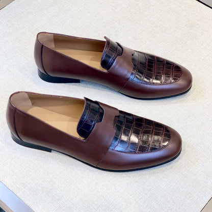 HM Men's Loafer Brown Calfskin 539703