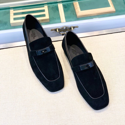 HM Men's Loafer Navy Blue Suede 539736