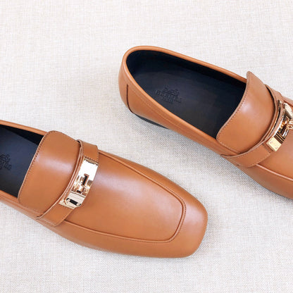 HM Men's Loafer Brown Calfskin 539737