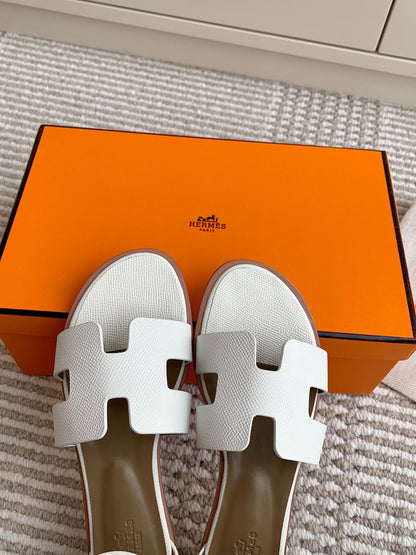 HM Santorini Sandal White Cowhide 291380