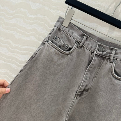 CD Straight Jeans Gray cotton