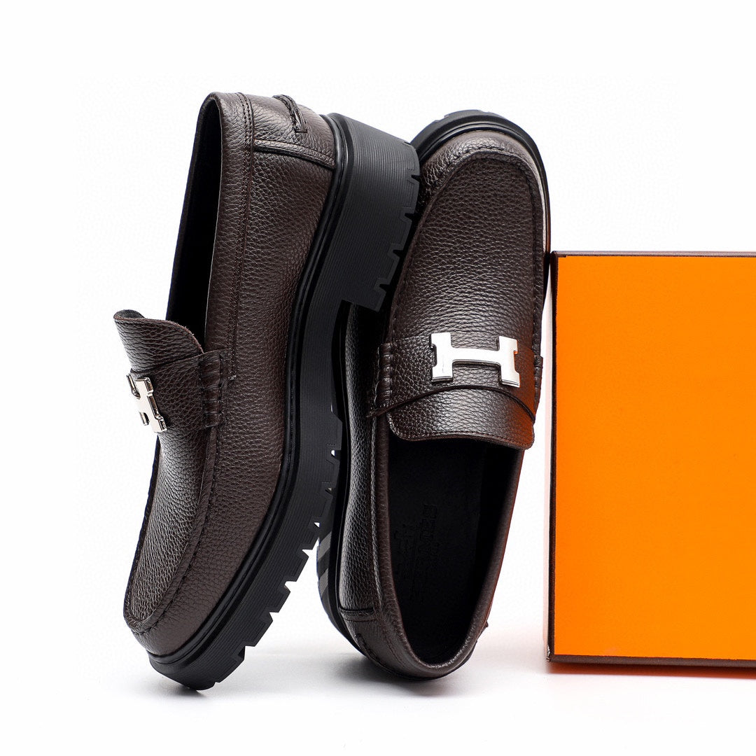 HM Men's Loafer Dark Brown Cowhide 616532