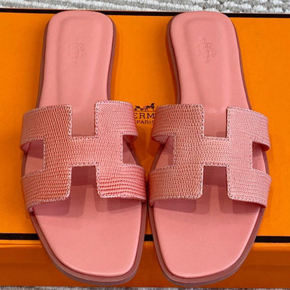 HM Oran Sandal Pink Sheepskin 291400