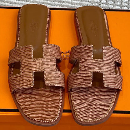 HM Oran Sandal Brown Sheepskin 291402