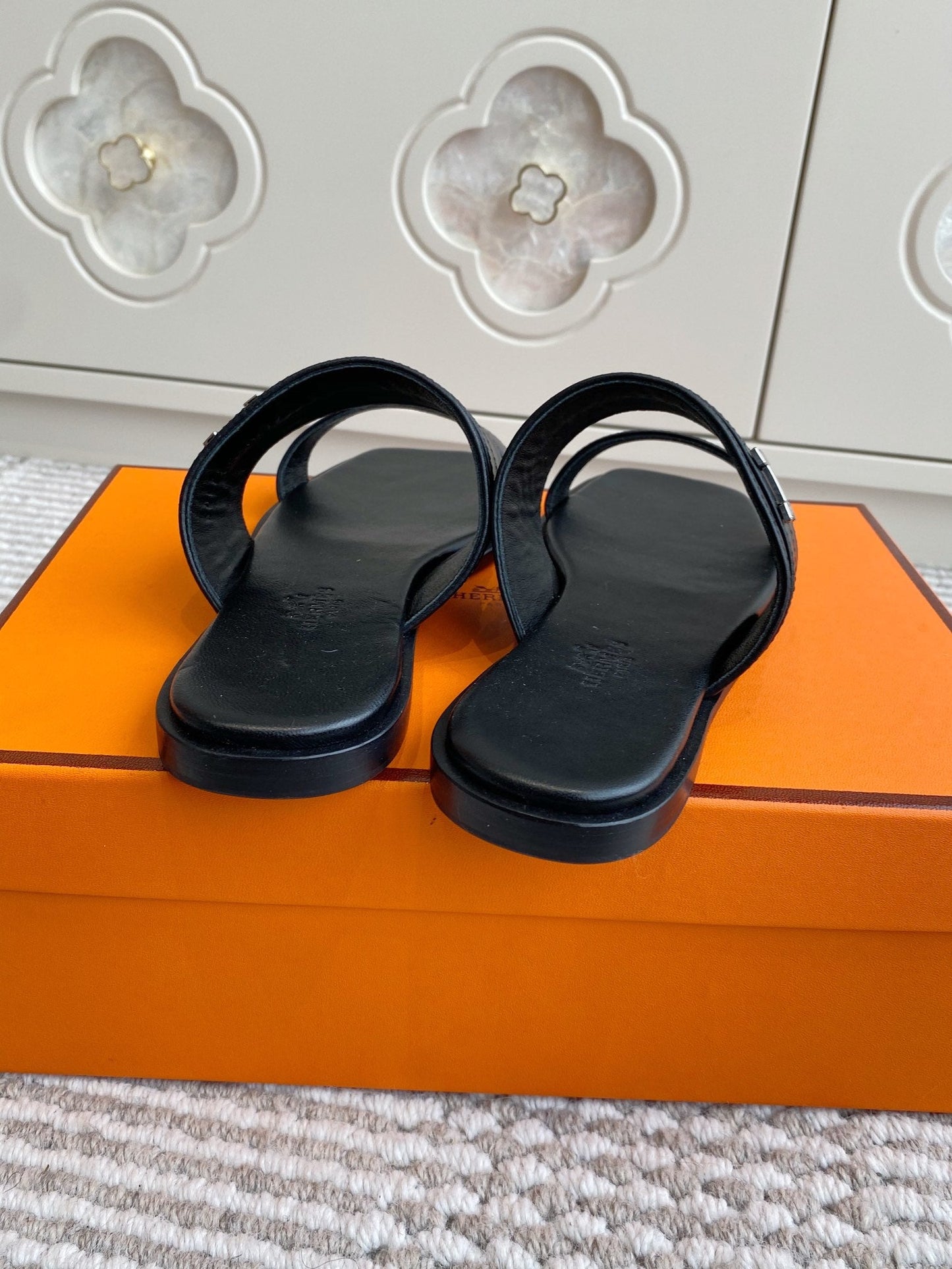 HM Joao Sandal Black Calfskin 291462