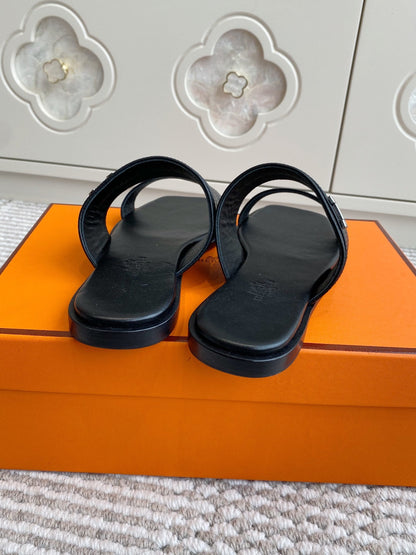 HM Joao Sandal Black Calfskin 291462