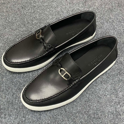 HM Men's Ignacio Loafer Black Calfskin 734441