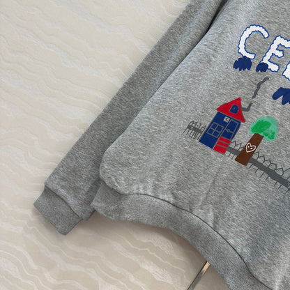 Celine 25 Sweater Grey mix colors Cotton