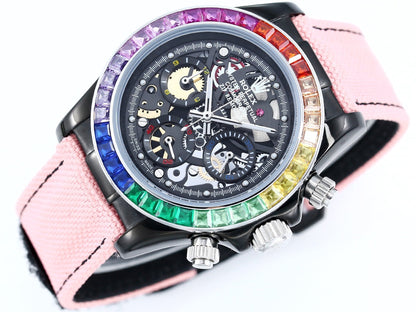 Rolex Daytona 43mm Black Pink Diamond