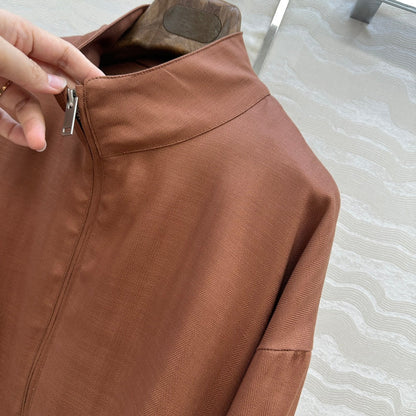 LP 25  Jacket Brown Tencel Linen 293151